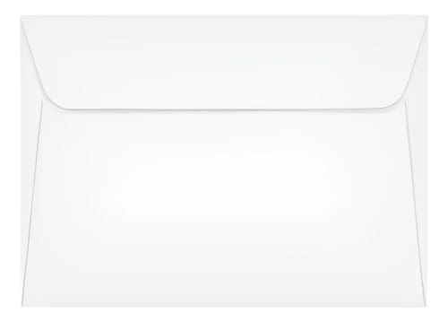 Envelope Comercial Carta Textura Verge Diamante 11x16 cm Branco 10 Unidades Romitec