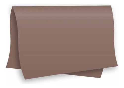 Papel Color Set A2 Cartolina Dupla-Face Marrom 20 Folhas 48x66 cm Romitec