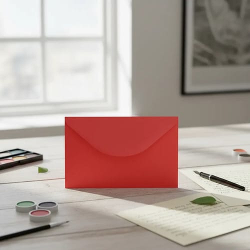 Envelope Visita Color Mais 12x8 cm Vermelho 10 Unidades Romitec - Imagem 4