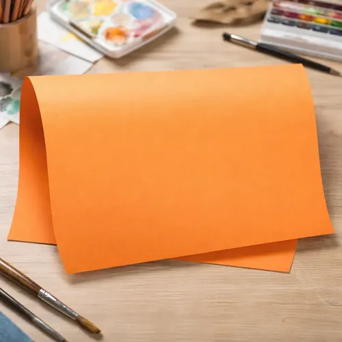 Papel Color Set A2 Cartolina Dupla-Face Laranja 20 Folhas 48x66 cm Romitec - Imagem 3