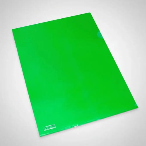 Pasta L PP A4 Translucida 22x31 cm Verde 10 Unidades PlastPark - Imagem 3