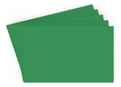 Papel Color Set A2 Cartolina Dupla-Face Verde Bandeira 20 Folhas 48x66 cm Romitec - Imagem 2