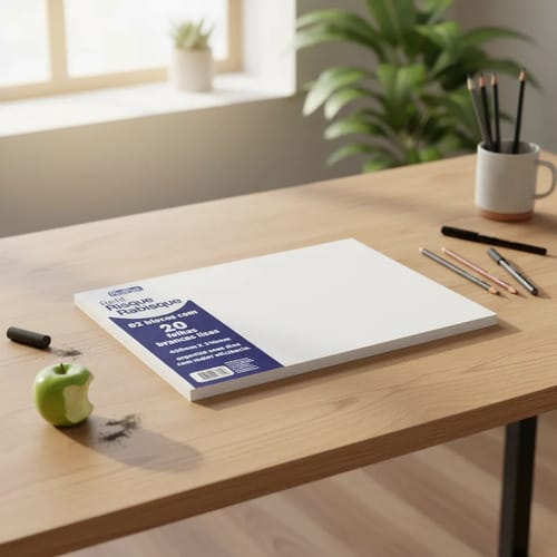 Refil Risque Rabisque Bloco de 20 Folhas Lisas com 2 45x31 cm Branco Romitec - Imagem 2
