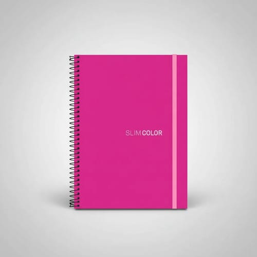Caderno Universitário 10x1 160 Folhas Espiral Capa PP com Bolsa e Elástico 20x28 cm Pink Romitec - Imagem 4