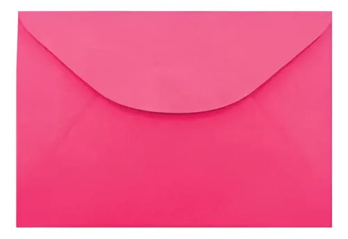 Envelope Visita Color Mais 12x8 cm Pink 100 Unidades Romitec