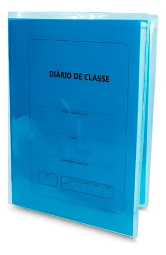 Capa para Diário de Classe Grande Textura Camurça PVC 32x25 cm Transparente 3 Unidades PlastPark
