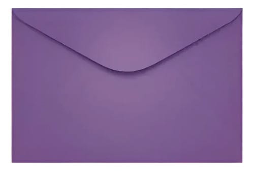 Envelope Visita Color Mais 12x8 cm Lilás 100 Unidades Romitec