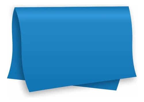 Papel Color Set A2 Cartolina Dupla-Face Azul Royal 20 Folhas 48x66 cm Romitec