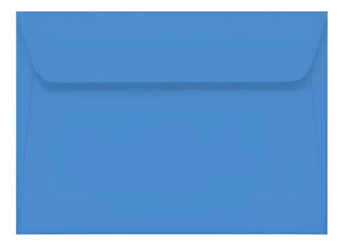 Envelope Comercial Carta Color Mais 11x16 cm Azul 10 Unidades Romitec