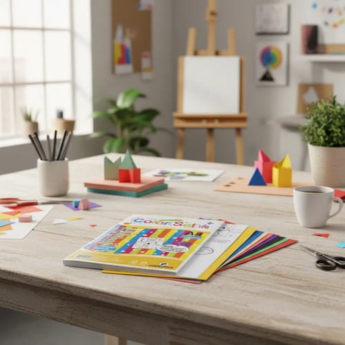 Color Set A4 120 Alta Gramatura 24 Folhas 8 Cores Livrão Criativo 21x30 cm Sortido Romitec - Imagem 3