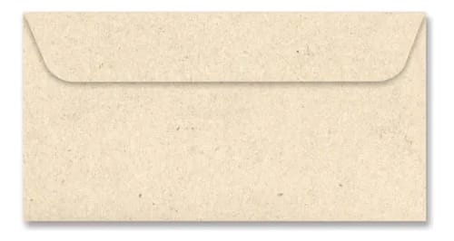 Envelope Ofício 75 g/m² Reciclado 11x23 cm Marrom 10 Unidades Romitec