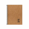 CADERNO 1/4 200 FL ESPIRAL CAPA FLEXIVEL KRAFT