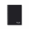 CADERNO AGENDA PERMANENTE 160 FOLHAS SLIM BLACK
