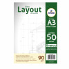 CAD DESENHO A3 BRANCO 90GSM 297mmX 420mm 50 FLS