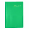 PASTA CATÁLOGO CLEAR PLASTIC FOLDER PP C/20 SACOS, VERDE, FORMATO A4