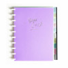 CADERNO DE DISCO COLEGIAL COMPLETO MIOLO 90GSM LILÁS