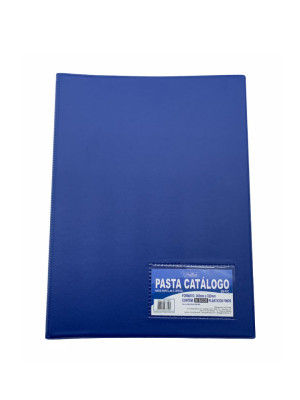 PASTA CATÁLOGO PVC C/ VISOR 50S AZUL