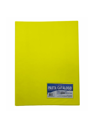 PASTA CATÁLOGO PVC C/ VISOR 50S AMARELA