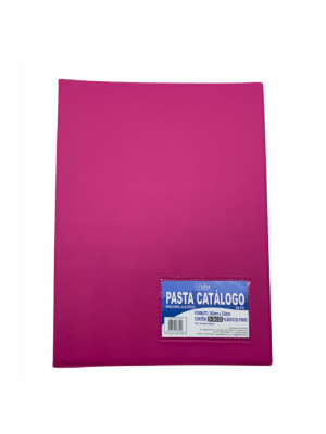 PASTA CATÁLOGO PVC C/ VISOR 50S PINK