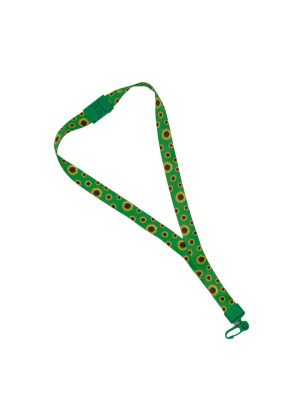 CORDÃO PARA CRACHÁ GIRASSOL PT C/2