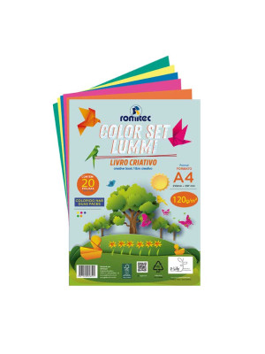 LIVRO DE ATIVIDADES COLOR SET LUMMI, 120GSM, C/ 20 FLS, FORMATO A4