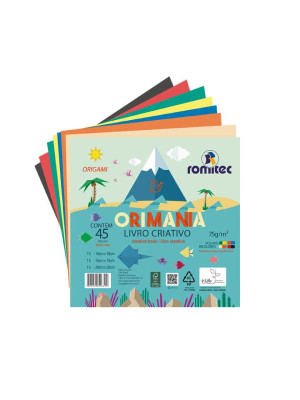 LIVRO DE ATIVIDADES ORIMANIA 3 EM 1, 75 GSM, PCT C/45FL, FORMATO 200 MM X 200 MM, FLS BICOLORES