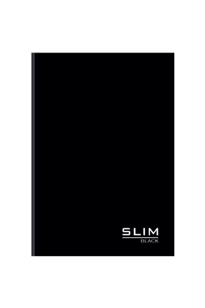 CADERNO BROCHURÃO 80 FOLHAS SLIM BLACK