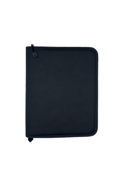 CAD. ARG. CLASS. EXEC. PVC PRETO C/ZÍPER