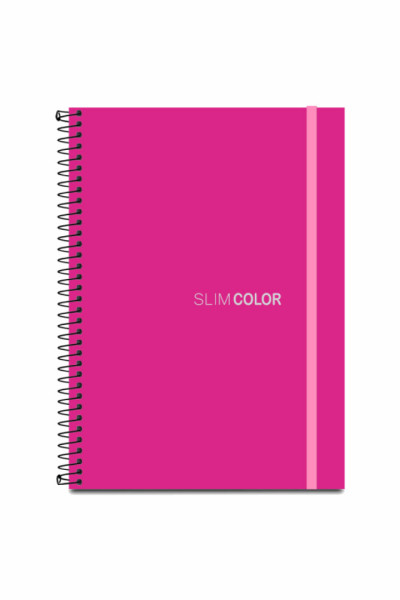 CADERNO UNIV 80FL 1X1 ESPIRAL CAPA PP PINK