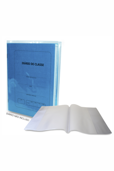 CAPA PARA DIARIO DE CLASSE EM PVC CRISTAL 0,15MM, PCT C/3 UNIDADES