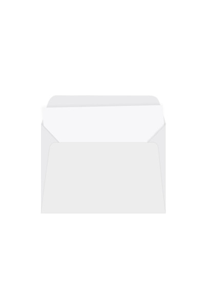 ENVELOPE CARTA C/CARTÃO VERGÊ, 80GSM, ACOMPANHA 20 CARTÕES 180GSM, COR BRANCO DIAMANTE, FORMATO 114MM X 162MM