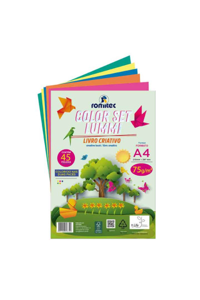 LIVRO DE ATIVIDADES COLOR SET LUMMI, 75 GSM, PCT C/48 FLS, FORMATO A4