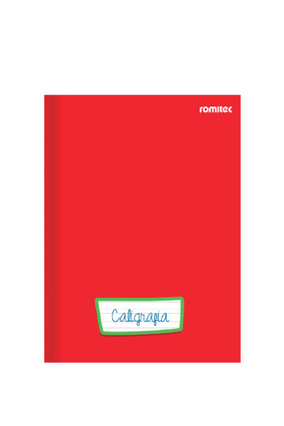 CADERNO DE CALIGRAFIA C/96 FLS, COSTURADO, CAPA DURA, VERMELHO