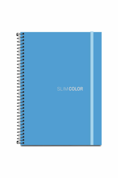 CADERNO UNIV 160FL 10X1 ESPIRAL CAPA PP AZUL