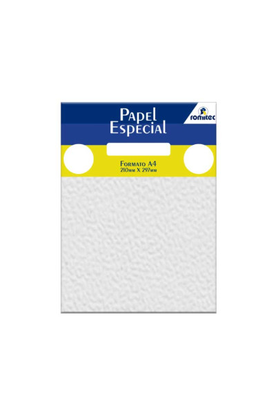 PAPEL ESPECIAL, CASCA DE OVO 180 GSM, PCT C/50 FLS, FORMATO A4, BRANCO