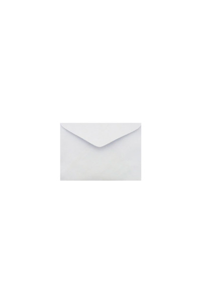 ENVELOPE COMERCIAL VISITA, 63 GSM, 80MM X 115MM, BRANCO LISO, CX C/500