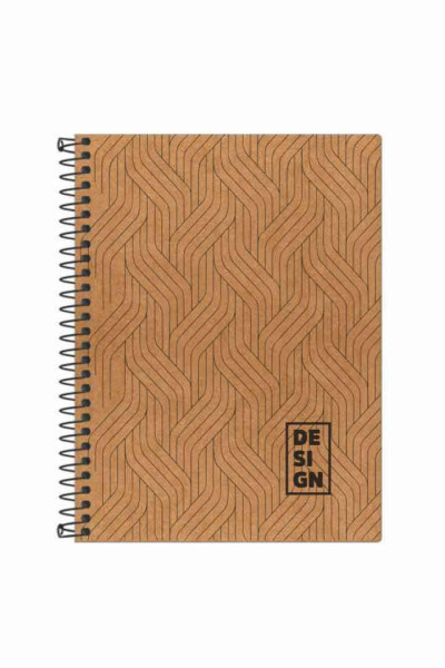 CADERNO UNIVERSITÁRIO DESIGN KRAFT, 80 FLS, 1 MATÉRIA, CAPA FLEXÍVEL SORTIDOS