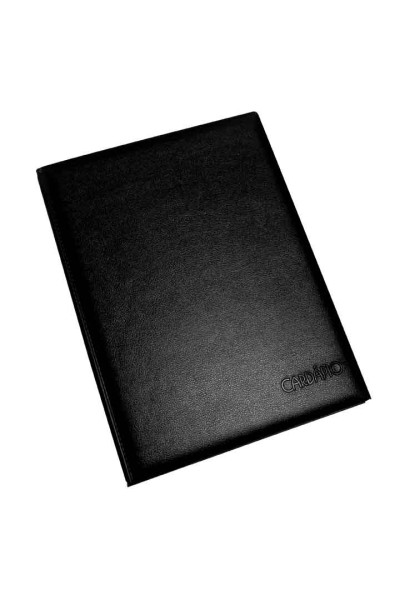 PASTA CARDÁPIO LUXO EM PVC ESPALMADO, COM 6 FOLHAS, FORMATO A4