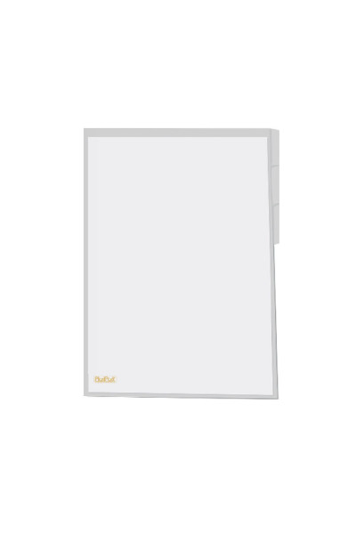 PASTA L PP COM 3 DIVISÓRIAS CRISTAL FORMATO A4