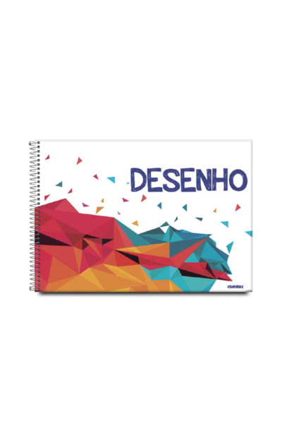 CADERNO CARTOGRAFIA (DESENHO) LISO, 60 FLS, ESPIRALADO, CAPA DURA 