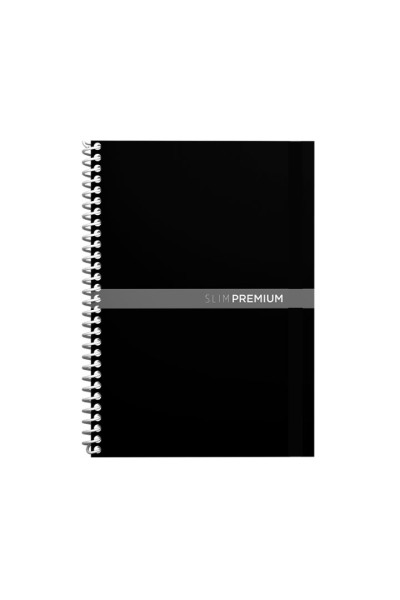 CADERNO COLEGIAL SLIM PREMIUM, 80 FLS, 75 GSM, ESPIRAL, CAPA DURA SOFT TOUCH