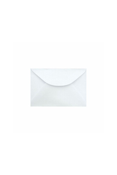 ENVELOPE VISITA 80 GSM, TEXTURA LINHO, EMBALAGEM EM PP 100% RECICLÁVEL, C/100 UNIDADES, BRANCO, FORMATO 80MM X 115MM
