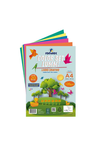 LIVRO DE ATIVIDADES COLOR SET LUMMI, 120GSM, C/ 20 FLS, FORMATO A4