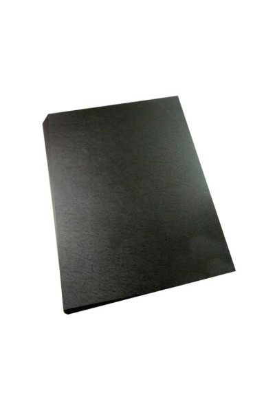 CAPA PARA ENCADERNAÇÃO EM PP FOSCO, 0,25MM ESPESSURA, FORMATO A4, PRETO, 100% RECICLÁVEL