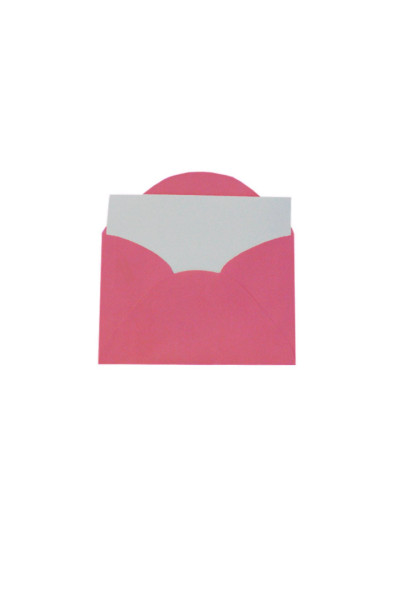 ENVELOPE VISITA C/CARTÃO COLOR MAIS 80GSM, EMBALAGEM EM PP 100% RECICLÁVEL, C/20 UNIDADES E 20 CARTÕES 180GSM, PINK, FORMATO 80MM X 115MM