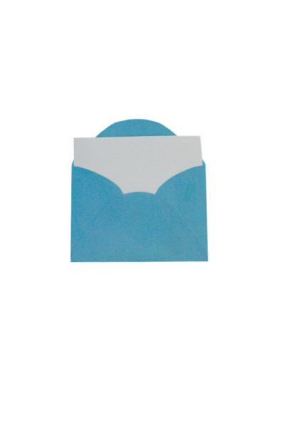 ENVELOPE VISITA C/CARTÃO COLOR MAIS 80GSM, EMBALAGEM EM PP 100% RECICLÁVEL, C/20 UNIDADES E 20 CARTÕES 180GSM, AZUL ROYAL, FORMATO 80MM X 115MM