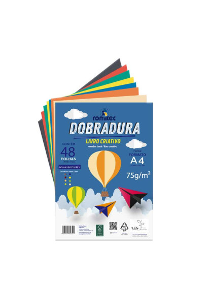 LIVRO DE ATIVIDADES DOBRADURA, 75 GSM, C/48 FLS, FORMATO A4