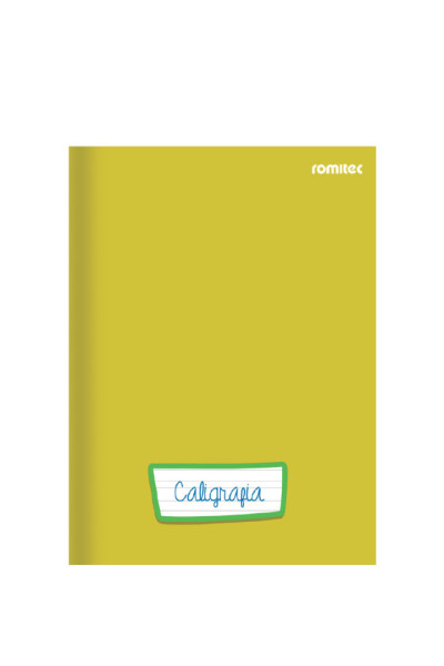 CADERNO DE CALIGRAFIA C/96 FLS, COSTURADO, CAPA DURA, AMARELO