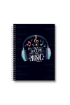 CADERNO 1/4 ESPIRAL 160 FOLHAS SLIM SORTIDO