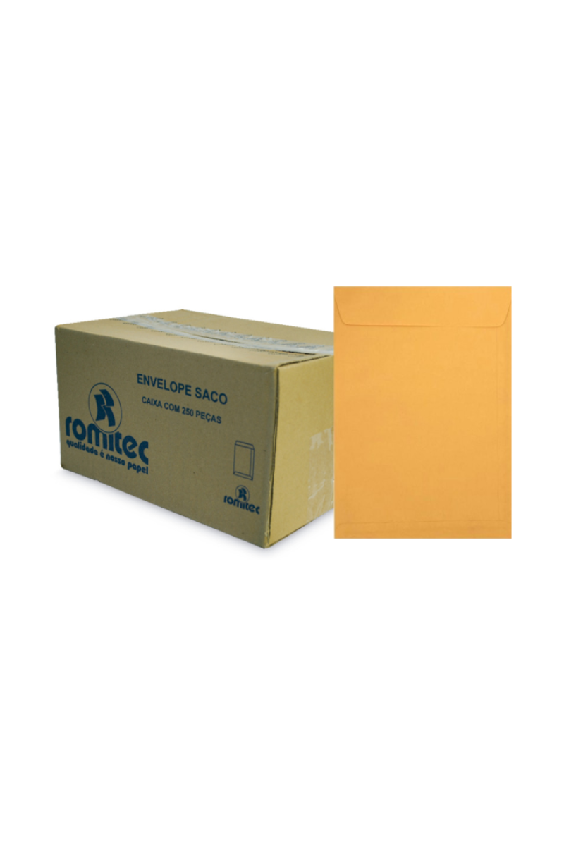 ENVELOPE SACO KRAFT OURO KOG32 - 250 UNID. (229MM X 324MM)